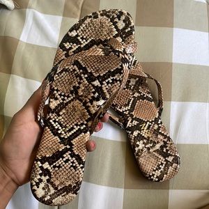 SHEIN Snake Print Sandals